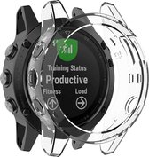 Shop4 - Garmin Fenix 5 Case (ook Plus) - Siliconen Transparant