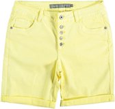 Geisha geel short katoen stretch - Maat XS