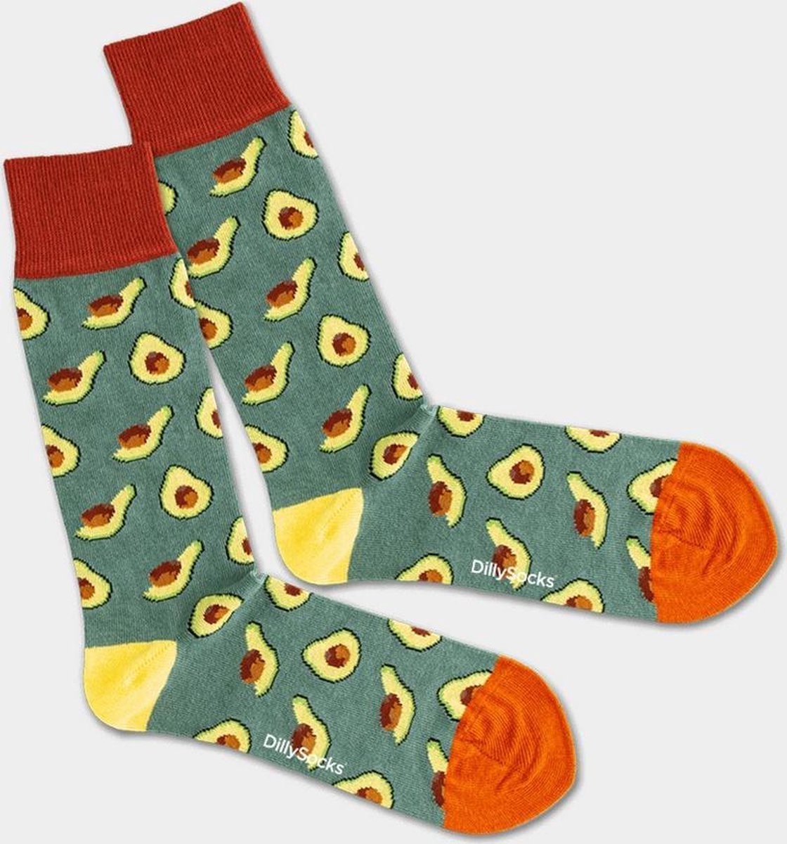 Dilly socks Avocado Field Sock | bol.com