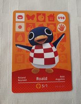 Amiibo animal crossing new horizons origineel Eu Roald 098 kaart