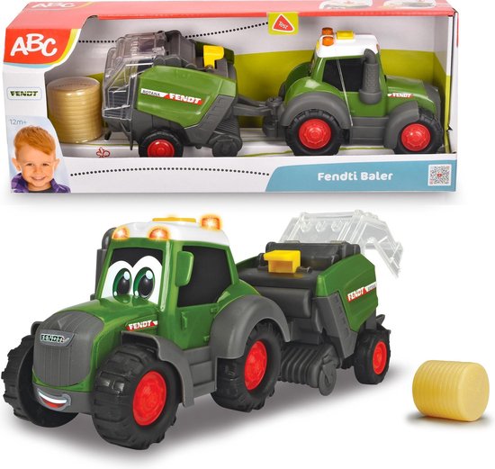 Dickie Toys ABC Fendt Tractor voor Hooi 30 cm - Speelgoedvoertuig