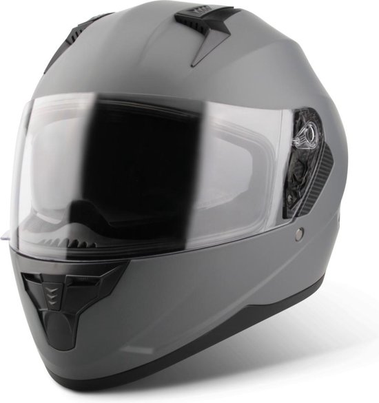 VINZ Integraalhelm met Zonnevizier / Motorhelm / Scooter helm