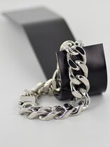 Armband Curb chain - zilver