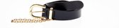 Elvy Fashion - Plain Belt Women 20538 - Black - Size 95