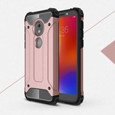 Magic Armor TPU + PC combinatiehoes voor Motorola Moto E5 Play Go (roségoud)