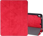 Zijden textuur horizontale flip lederen hoes voor iPad Air 2019 / Pro 10,5 inch, met drie-uitklapbare houder en slaap- / wekfunctie (rood)