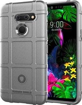 Schokbestendig, robuust schild, beschermend siliconen hoesje met volledige dekking voor de LG G8 ThinQ (grijs)