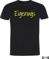 T-shirt | Karaktereigenschappen | Eigenwijs02 - fluor yellow, XL, Heren