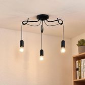 Lucande - plafondlamp design - 3 lichts - ijzer - H: 28.4 cm - E27 - , grijs