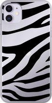 Apple iPhone 11 - Smart cover - Zwart - ZebraPrint