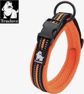 Truelove halsband - Halsband - Honden halsband - Halsband voor honden - Oranje S - Neck 35-40cm