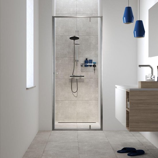 Tiger Caddy - Panier de douche avec crochet porte-serviette 32 cm - Chrome