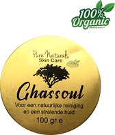 Ghassoul Clay - Gezicht, Haar en Lichaamsmasker 100 gram - Pure Naturals