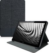 kwmobile hoes voor Huawei MediaPad T5 10 - Tablethoes met standaard in antraciet / zwart - Tablet flip cover - Ultra dun