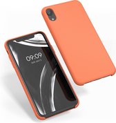 kwmobile telefoonhoesje geschikt voor Apple iPhone XR - Hoesje met siliconen coating - Smartphone case in oranje