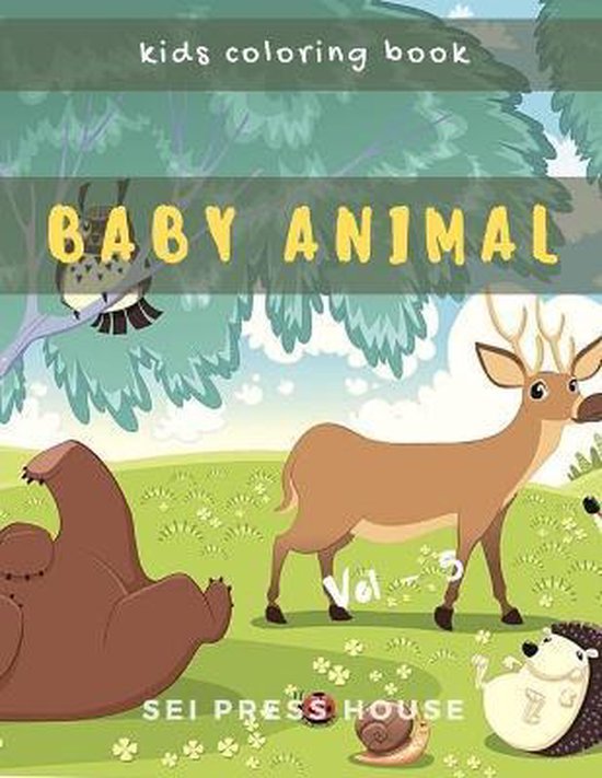 Kids Coloring Book Baby Animal Vol5, Sei Press House 9798670262354 Boeken