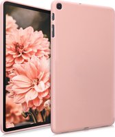 kwmobile Hoes voor Samsung Galaxy Tab A 10.1 (2019) - Siliconenhoes voor tablet in mat oudroze - Tablet cover