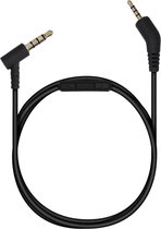 kwmobile koptelefoonkabel compatibel met Bose Quietcomfort 3 - Reservekabel 150 cm - Met microfoon en volumeregelaar - 3,5 mm aansluiting