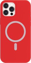 Hoes geschikt voor iPhone 12 Mini / Apple magnetische Ring & oplaadfunctie - TPU Back Cover - Rood