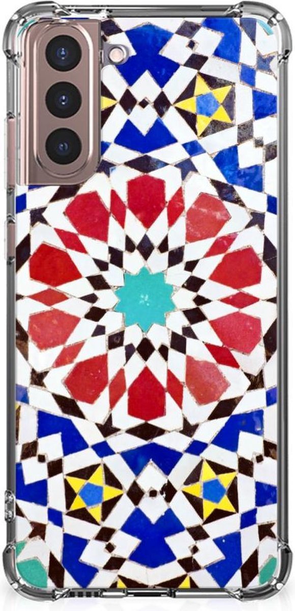 Samsung Galaxy S21 Plus Anti-Shock Hoesje Mozaïek