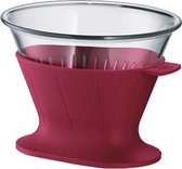 Coffee Filter 2 Tassen Robijn Roodsilicone En Tritan