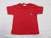petit bateau , jongens, t-shirt korte mouw , rood , effen , classic , 2 jaar 86