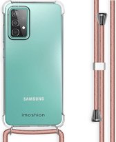 iMoshion Backcover met koord Samsung Galaxy A52(s) (5G/4G) hoesje - Rosé Goud