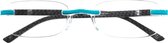 Aptica Leesbril Race Flag Faster - Sterkte +3.50 - Lees Bril Blauw