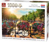 King Puzzel 1000 Stukjes (68 x 49 cm) - Grachten Amsterdam - Legpuzzel - Holland Souvenirs