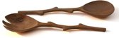 Kinta houten slabestek - takjes bestek - 28 cm - fairtrade