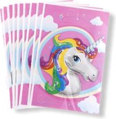 Uitdeelzakjes Unicorn roze 20 Stuks - Uitdeelzakjes Kinderfeestje