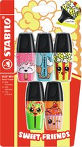 STABILO BOSS MINI - Markeerstift - Sweet Friends Edition - Blister Met 5 Kleuren