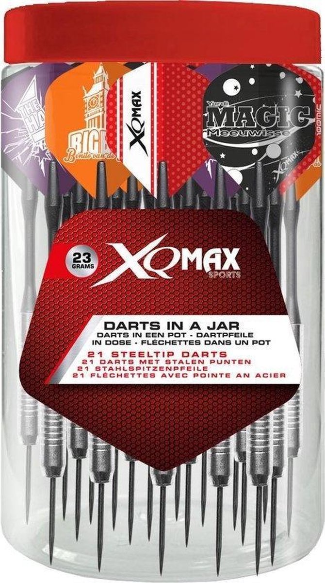XQ Max Darts - pot met 21 pijlen - Andy Hamilton, Benito van der Pas