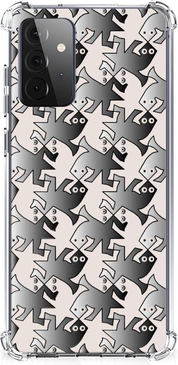 Samsung Galaxy A72 4G/5G Case Anti-shock Salamander Grey