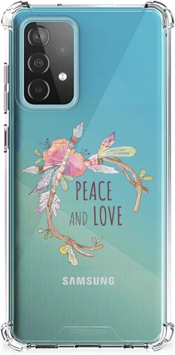 Samsung Galaxy A52 4G/5G Stevig Bumper Hoesje Boho Text