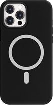Hoes geschikt voor iPhone 12 Pro Max / Apple magnetische Ring & oplaadfunctie - TPU Back Cover - Zwart