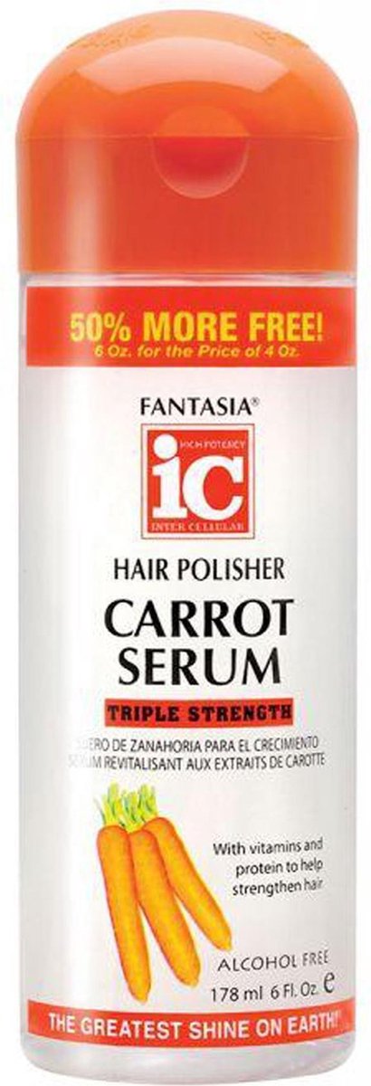 Bol.com Fantasia IC Hair Polisher Carrot Growth Serum 177 ml aanbieding