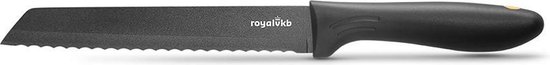 Royal VKB Broodmes - 20 cm - Donkergrijs - Hoogwaardige kwaliteit - RVS - Royal VKB