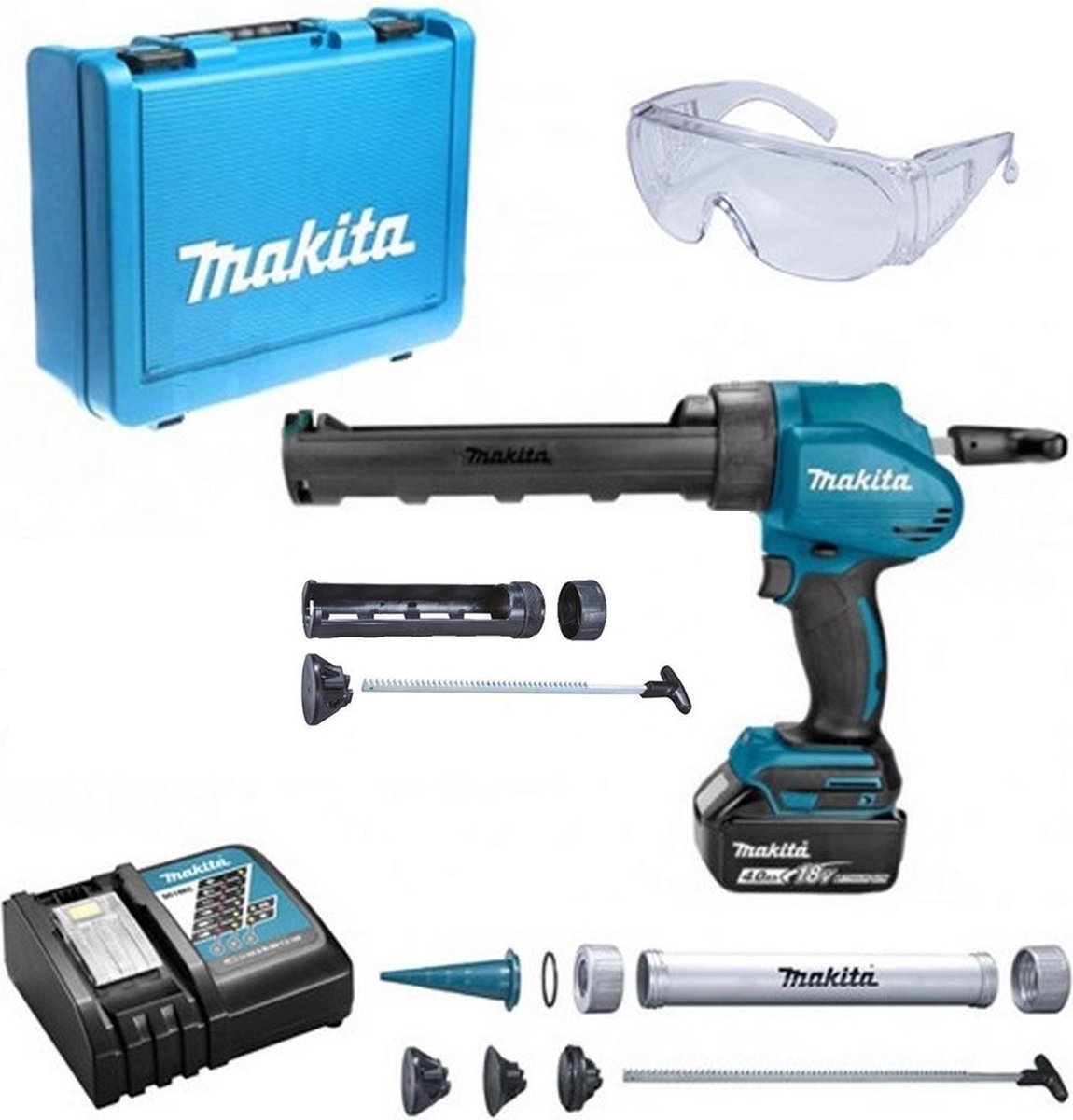 Makita DCG180RTX Pistolet à mastic 18V Li-Ion 5 Ah 5000 N