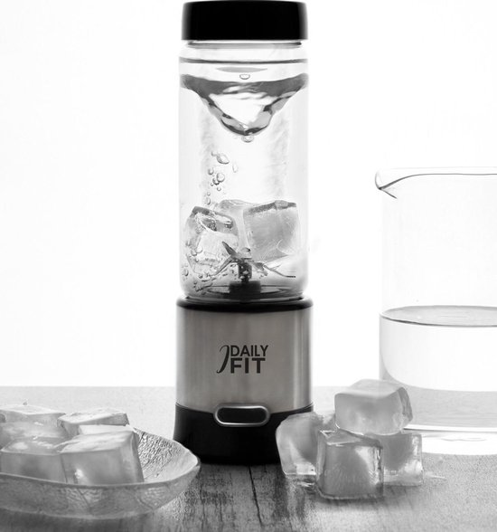 Portable Blender Deluxe Zilver 450ML Mix & Go USB Oplaadbaar