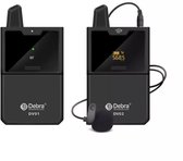 DV01 Draadloze Lavalier Microfoon Met Audio Monitor Microfoonset Voor Smartphone en Dslr Camera