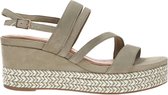 Tamaris Sandalen met sleehak groen - Maat 38
