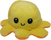 Octopus knuffel - Octopus knuffel mood - Octopus knuffel omkeerbaar - Reversible - Emotieknuffel - Oranje Geel - TikTok