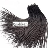 Box Braids Vlecht haar vlechthaar braiding hair crochet hairextensions zwart grijs