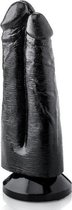 XXLTOYS - Don - Double Dildo - Inbrenglengte 17 X 7 cm - Black - Uniek Design Realistische Dildo – Stevige Dildo – voor Diehards only - Made in Europe