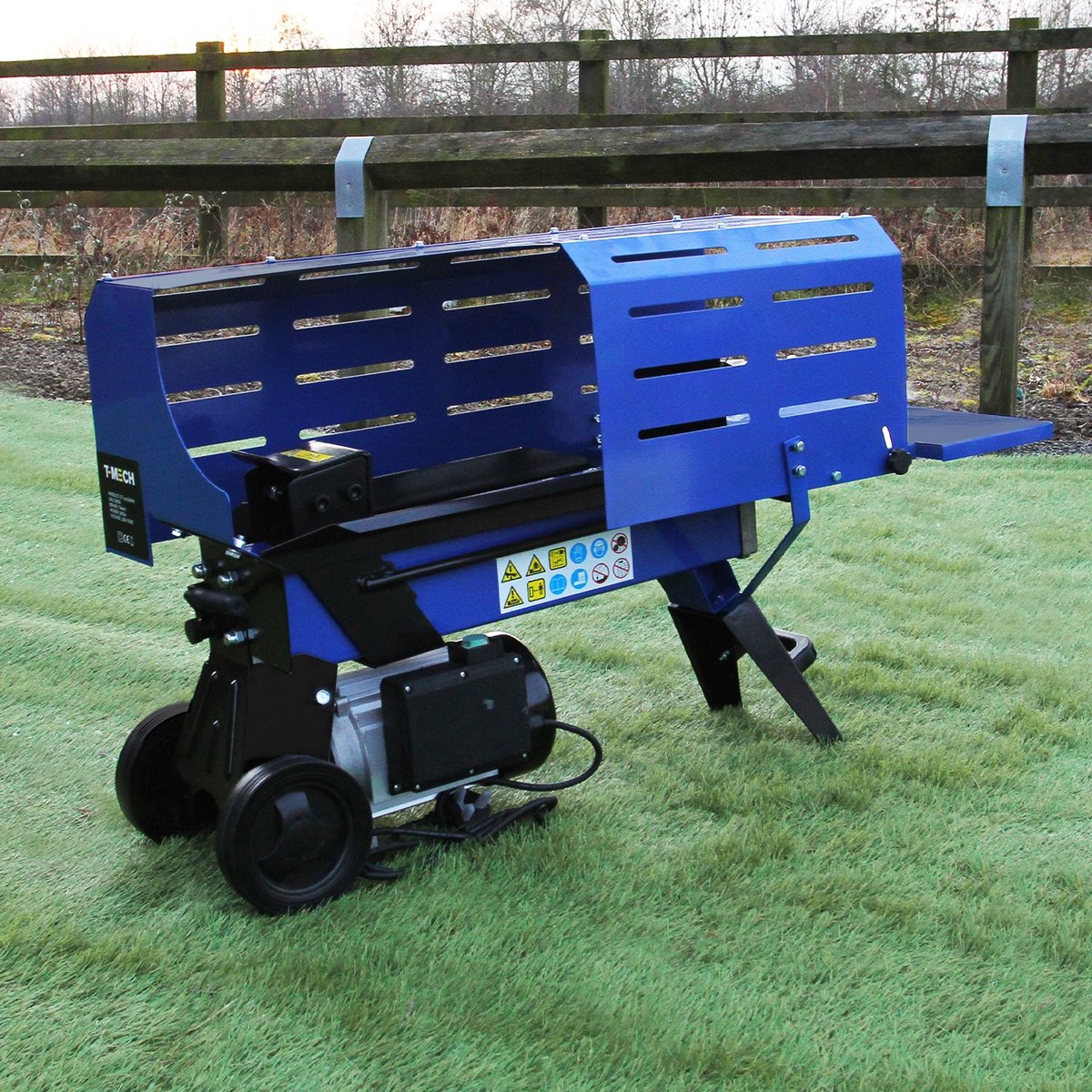 Bol.com T-Mech Houtklover - 5 ton splijtkracht - 370 mm maximale houtlengte - 2000 W/230 Volt houtsplijter houtkloofmachine aanbieding