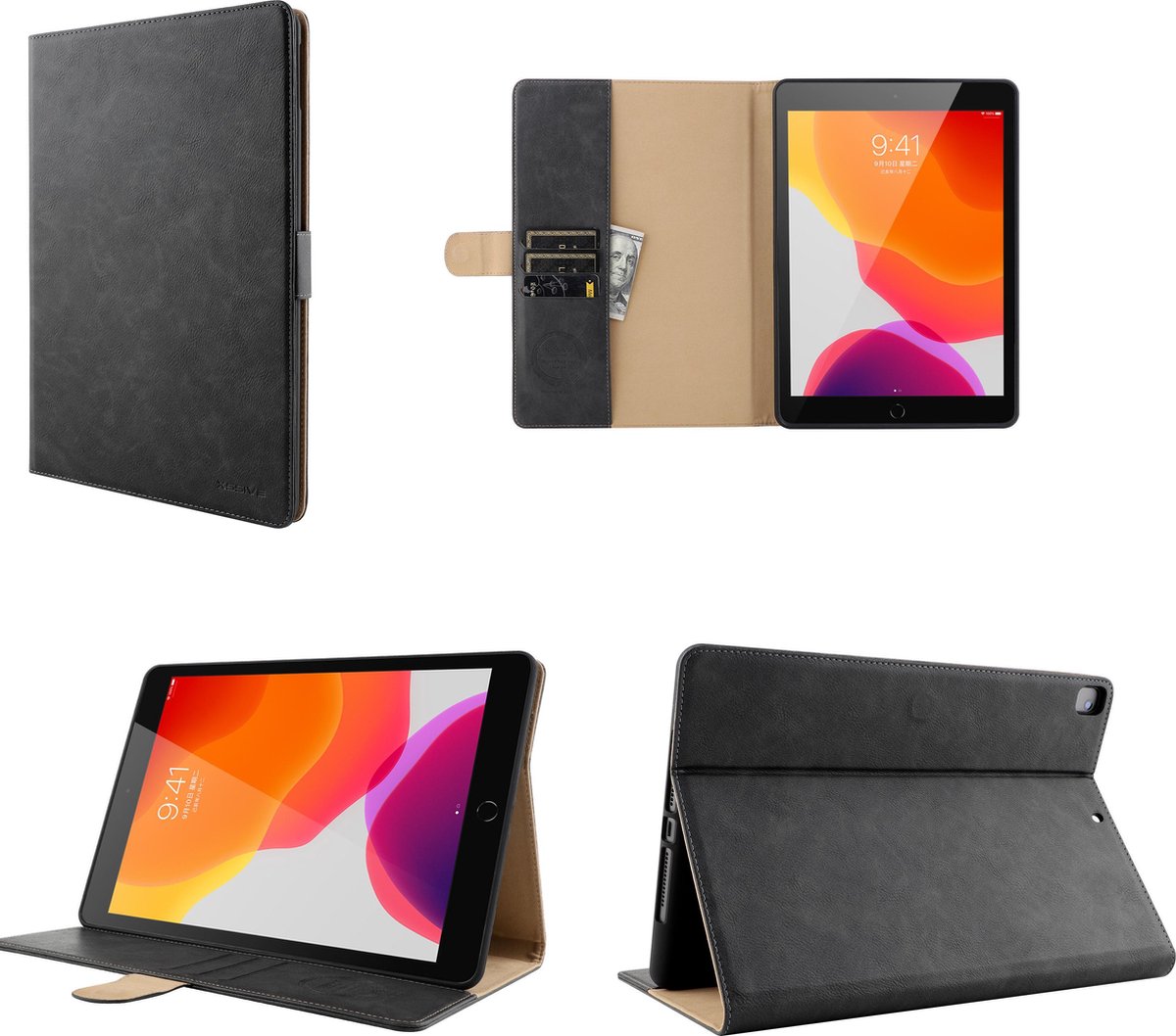 Hoes geschikt voor iPad Pro 11 inch 2020/2021/2022 Hoesje met Opbergvak Standaard Luxe Kunstleer Smart Cover Magnetisch