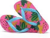 Havaianas Top Fashion Unisex Slippers - Roze/Geel/Blauw - Maat 37/38