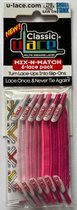 U-Lace Classic -  Elastische Veters - Multi-Color Mooi In Roze - Mix-N-Match Pack