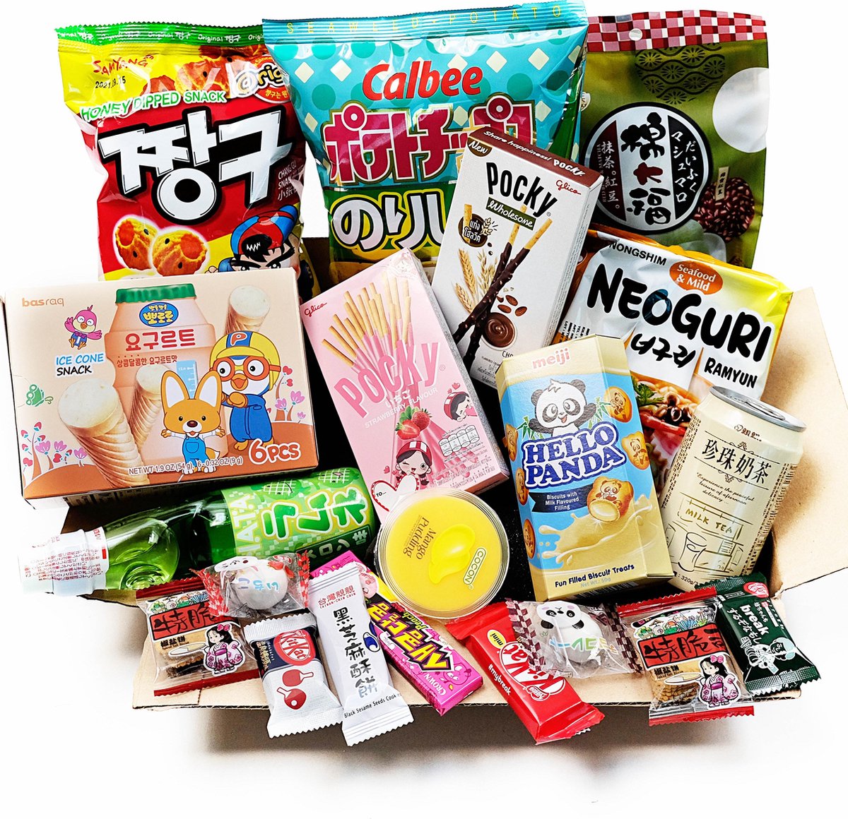 Boîte à Snack Japonais avec collation Coréenne assortie (45 Pack avec  brochure anglaise) - Bonbons Japonais, Chips, Crackers et Ramen Coréen